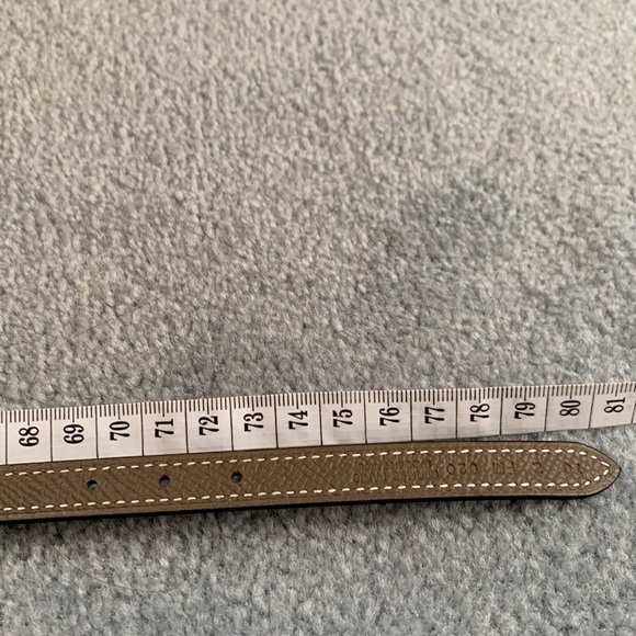 Authentic New Hermes Belt Leather Strap Reversible (no buckle) 70CM étoupe/noir - Picture 12 of 12